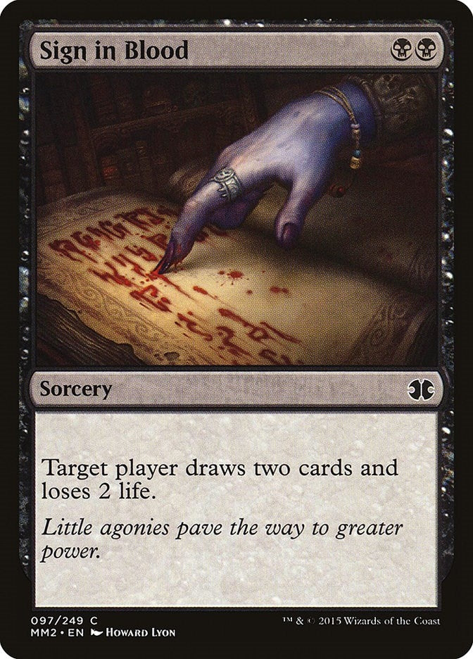 Image for Sign in Blood (97) [Modern Masters 2015]