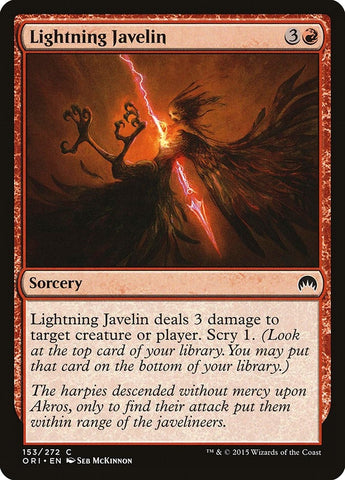 Image for Lightning Javelin (153) [Magic Origins]