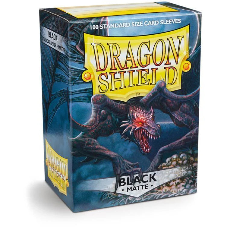 Dragon Shield Standard Size Matte Sleeves (100) - Black