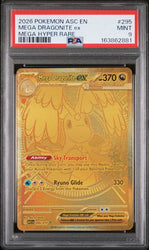2026 POKEMON ASC EN-ASCENDED HEROES #295 MEGA DRAGONITE ex MEGA HYPER RARE PSA 9