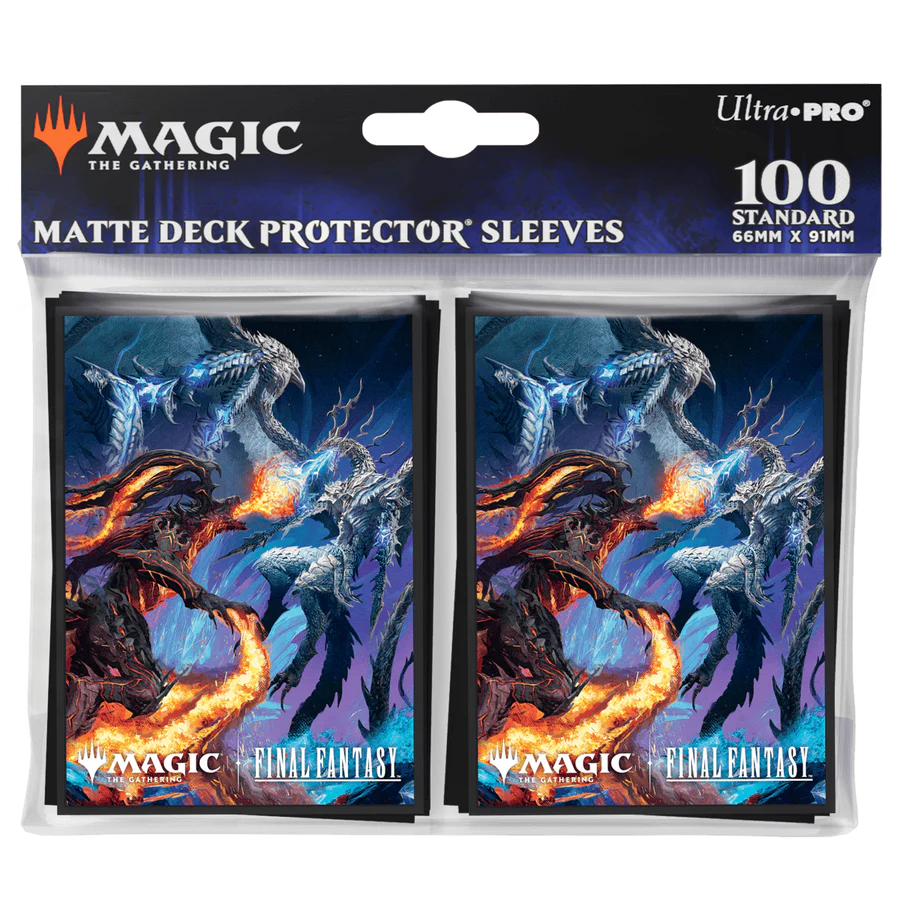 Magic: The Gathering®—FINAL FANTASY™ Bahamut and Ifrit 100ct DECK PROTECTOR® Sleeves