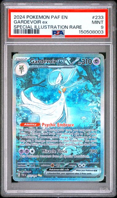 2024 POKEMON PAF EN-PALDEAN FATES #233 GARDEVOIR ex SPECIAL ILLUSTRATION RARE PSA 9