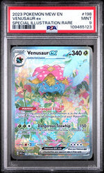 2023 POKEMON MEW EN-151 #198 VENUSAUR ex SPECIAL ILLUSTRATION RARE PSA 9