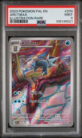 2023 POKEMON PAL EN-PALDEA EVOLVED #209 ARCTIBAX ILLUSTRATION RARE PSA 9