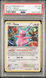 2015 POKEMON XY BLACK STAR PROMOS #XY40 DITTO-HOLO BLACK STAR PROMOS PSA 7
