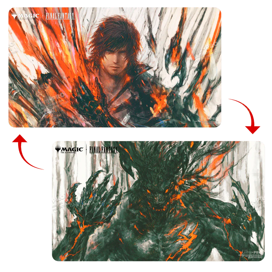 Magic: The Gathering®—FINAL FANTASY™ Clive, Ifrit’s Dominant / Ifrit, Warden of Inferno Double-Sided Playmat