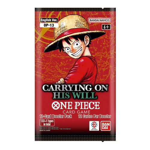 One Piece Card Game OP-13 Carrying On His Will Booster Pack (Inverell)