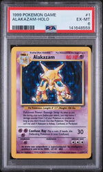 1999 POKEMON GAME #1 ALAKAZAM-HOLO PSA 6