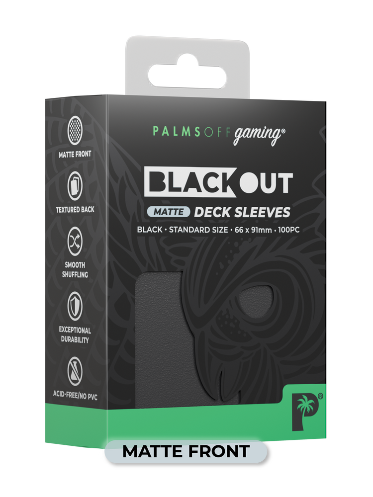 Palms Off Blackout Deck Sleeves - Standard Size (Inverell)