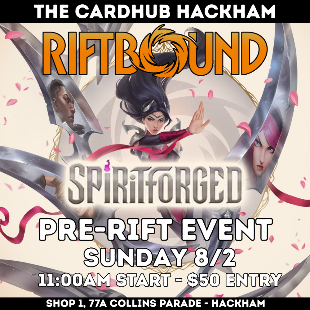 Spiritforged PRE-RIFT event entry - Hackham