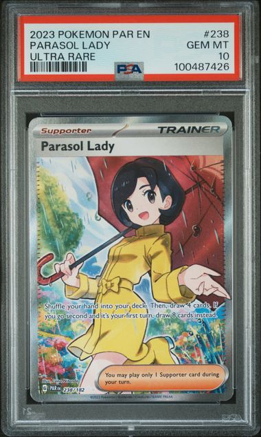 2023 POKEMON PAR EN-PARADOX RIFT #238 PARASOL LADY ULTRA RARE PSA 10