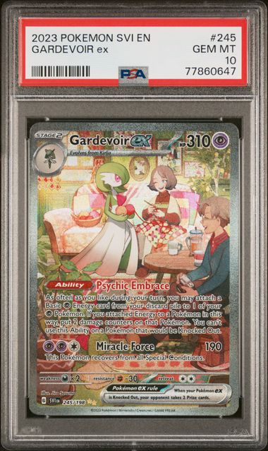 2023 POKEMON SVI EN-SCARLET & VIOLET #245 GARDEVOIR ex SPECIAL ILLUSTRATION RARE PSA 10