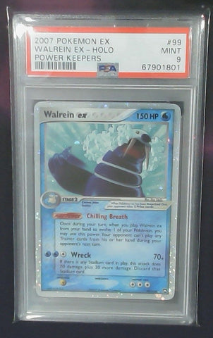 2007 POKEMON EX POWER KEEPERS #99 WALREIN EX-HOLO POWER KEEPERS PSA 9