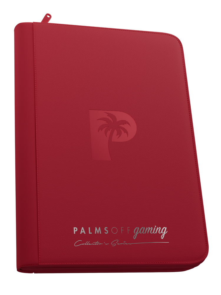 Collector's Series 12 Pocket Zip Binder - Red