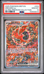 2025 POKEMON MEP EN-ME BLACK STAR PROMO #024 ORICORIO ex ULTRA-PREMIUM COLLECTION PSA 10