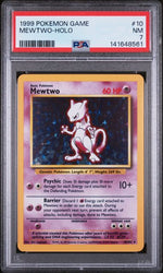 1999 POKEMON GAME #10 MEWTWO-HOLO PSA 7