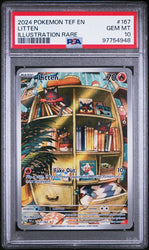 2024 POKEMON TEF EN-TEMPORAL FORCES #167 LITTEN ILLUSTRATION RARE PSA 10
