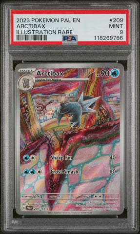 2023 POKEMON PAL EN-PALDEA EVOLVED #209 ARCTIBAX ILLUSTRATION RARE PSA 9