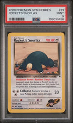 2000 POKEMON GYM HEROES #33 ROCKET'S SNORLAX PSA 9