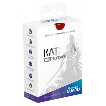 Ultimate Guard Standard Size Outer Sleeves (100) - Red