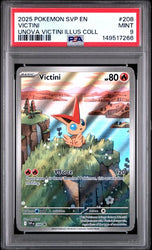 2025 POKEMON SVP EN-SV BLACK STAR PROMO #208 VICTINI UNOVA VICTINI ILLUS COLL PSA 9
