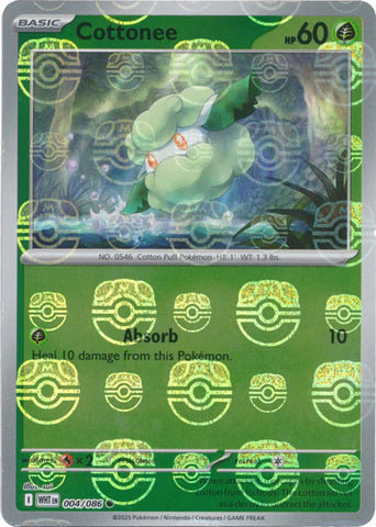 Cottonee 004/086 (Master Ball Pattern)