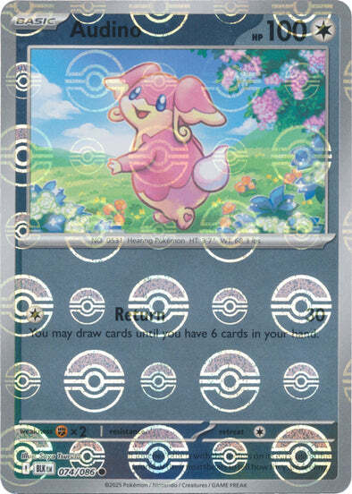 Audino 074/086  (Poke Ball Pattern) SV: Black Bolt