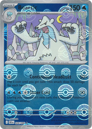 Beartic 026/086  (Poke Ball Pattern) SV: Black Bolt