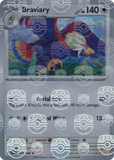 Braviary 078/086 (Master Ball Pattern) SV: Black Bolt