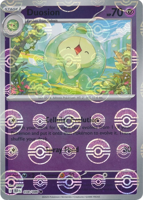 Duosion 038/086  (Poke Ball Pattern) SV: Black Bolt
