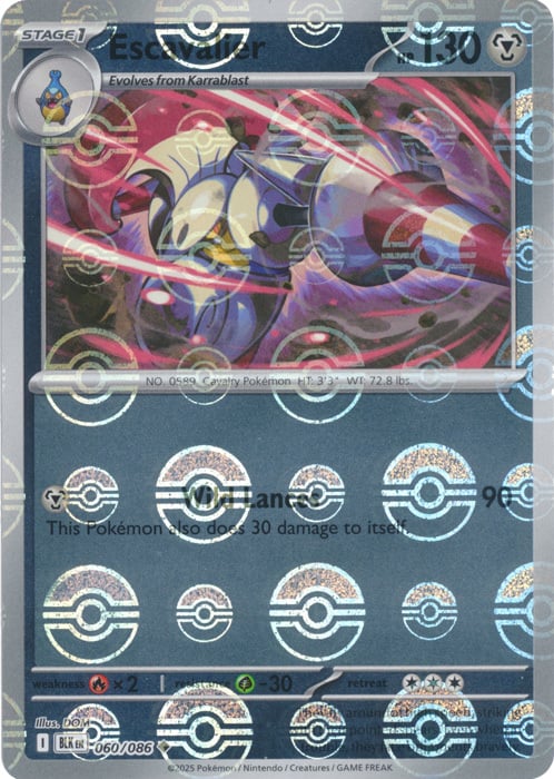 Escavalier 060/086  (Poke Ball Pattern) SV: Black Bolt