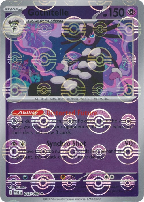 Gothitelle 043/086  (Poke Ball Pattern) SV: White Flare