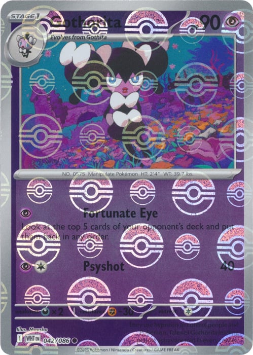 Gothorita 042/086  (Poke Ball Pattern) SV: White Flare