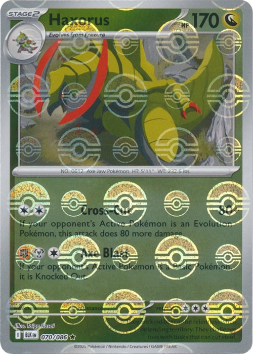 Haxorus 070/086  (Poke Ball Pattern) SV: Black Bolt
