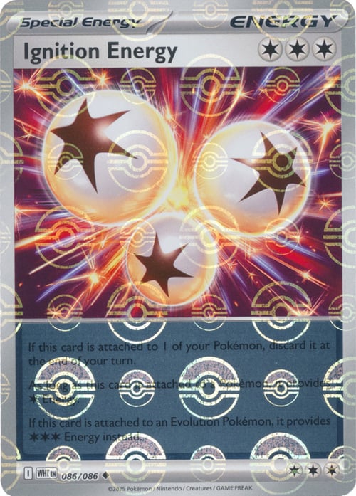 Ignition Energy  086/086 (Poke Ball Pattern) SV: White Flare