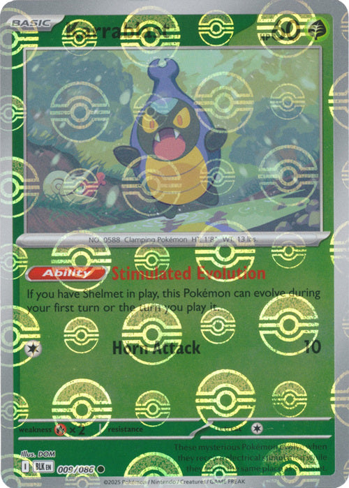 Karrablast  009/086 (Poke Ball Pattern) SV: Black Bolt