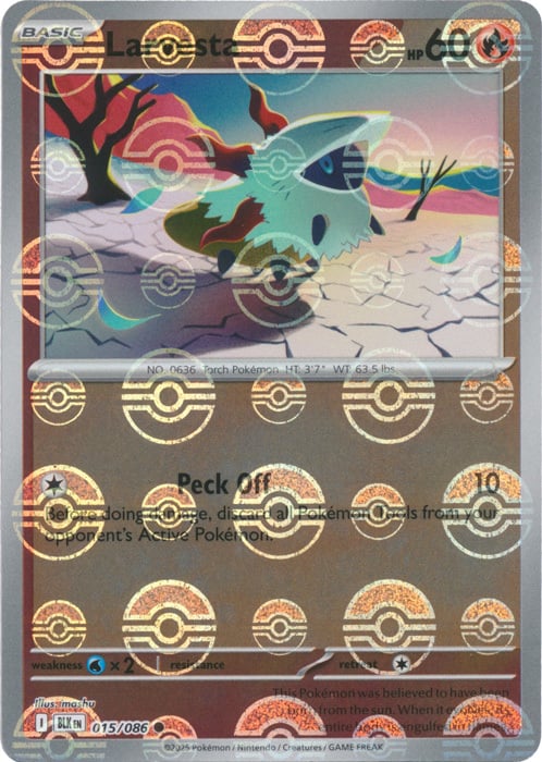 Larvesta 015/086  (Poke Ball Pattern) SV: Black Bolt