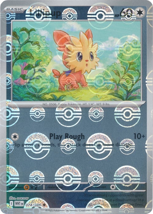 Lillipup  074/086 (Poke Ball Pattern) SV: White Flare