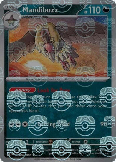 Mandibuzz 064/086  (Master Ball Pattern) SV: White Flare
