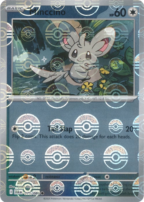 Minccino 075/086  (Poke Ball Pattern) SV: Black Bolt