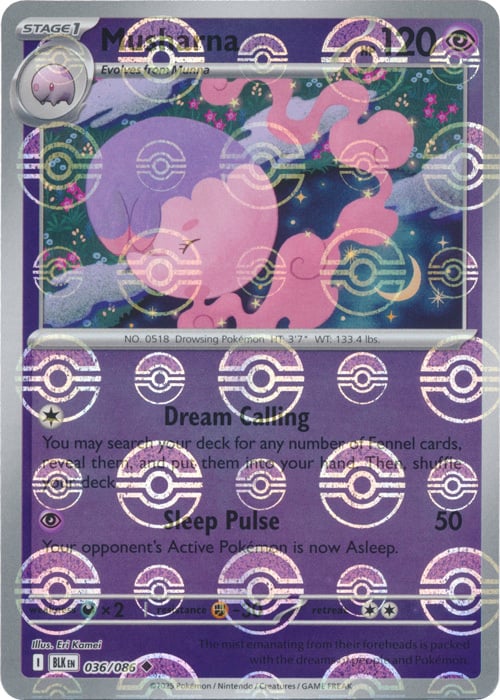 Musharna  036/086 (Poke Ball Pattern) SV: Black Bolt