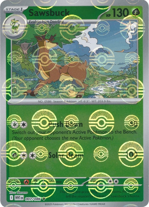 Sawsbuck 007/086 (Poke Ball Pattern)