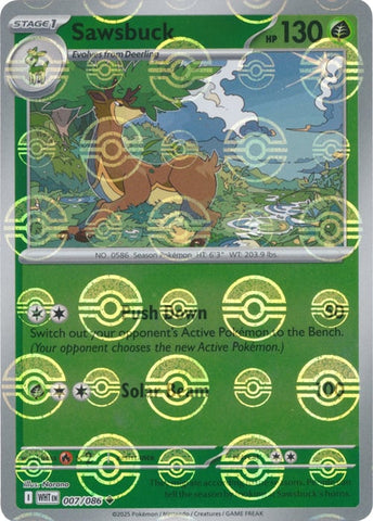 Sawsbuck 007/086 (Poke Ball Pattern)