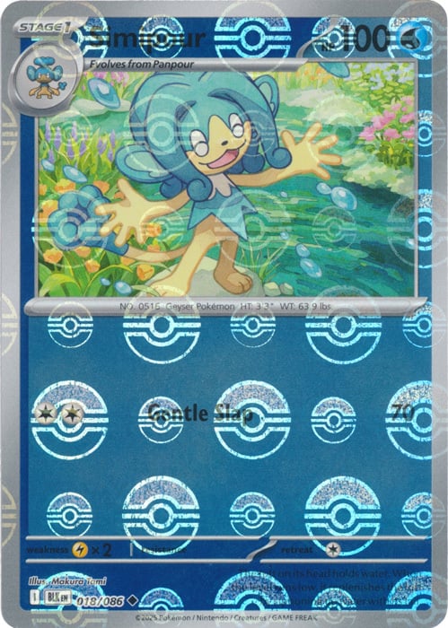 Simipour  021/086 (Poke Ball Pattern) SV: Black Bolt