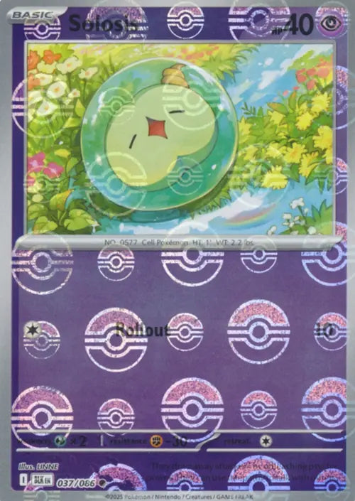 Solosis 037/086  (Poke Ball Pattern) SV: Black Bolt