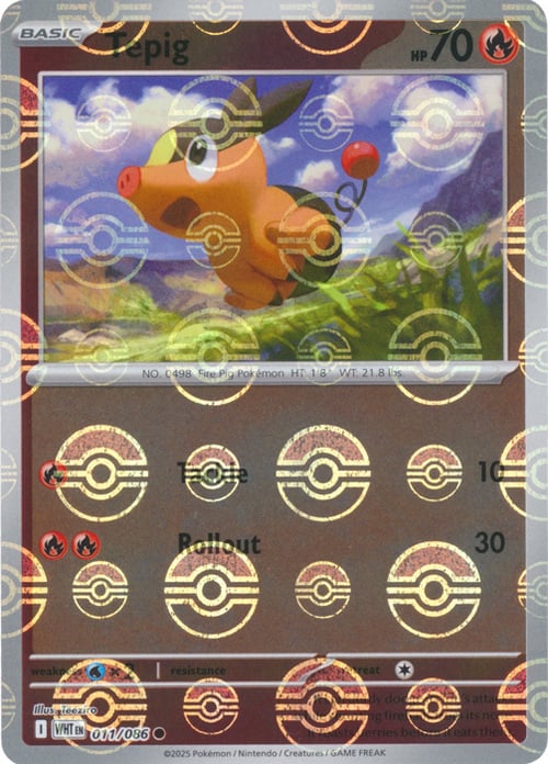Tepig 011/086 (Poke Ball Pattern)