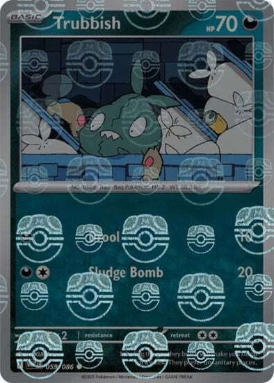 Trubbish 059/086  (Master Ball Pattern) SV: White Flare