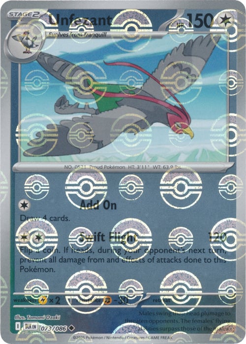 Unfezant 073/086  (Poke Ball Pattern) SV: Black Bolt