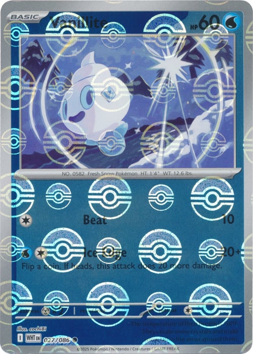 Vanillite (027/086) (Poke Ball Pattern)