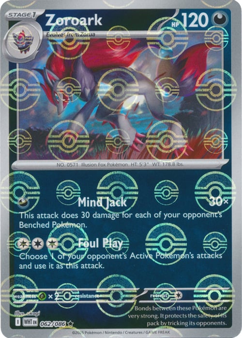 Zoroark 062/086 (Poke Ball Pattern)